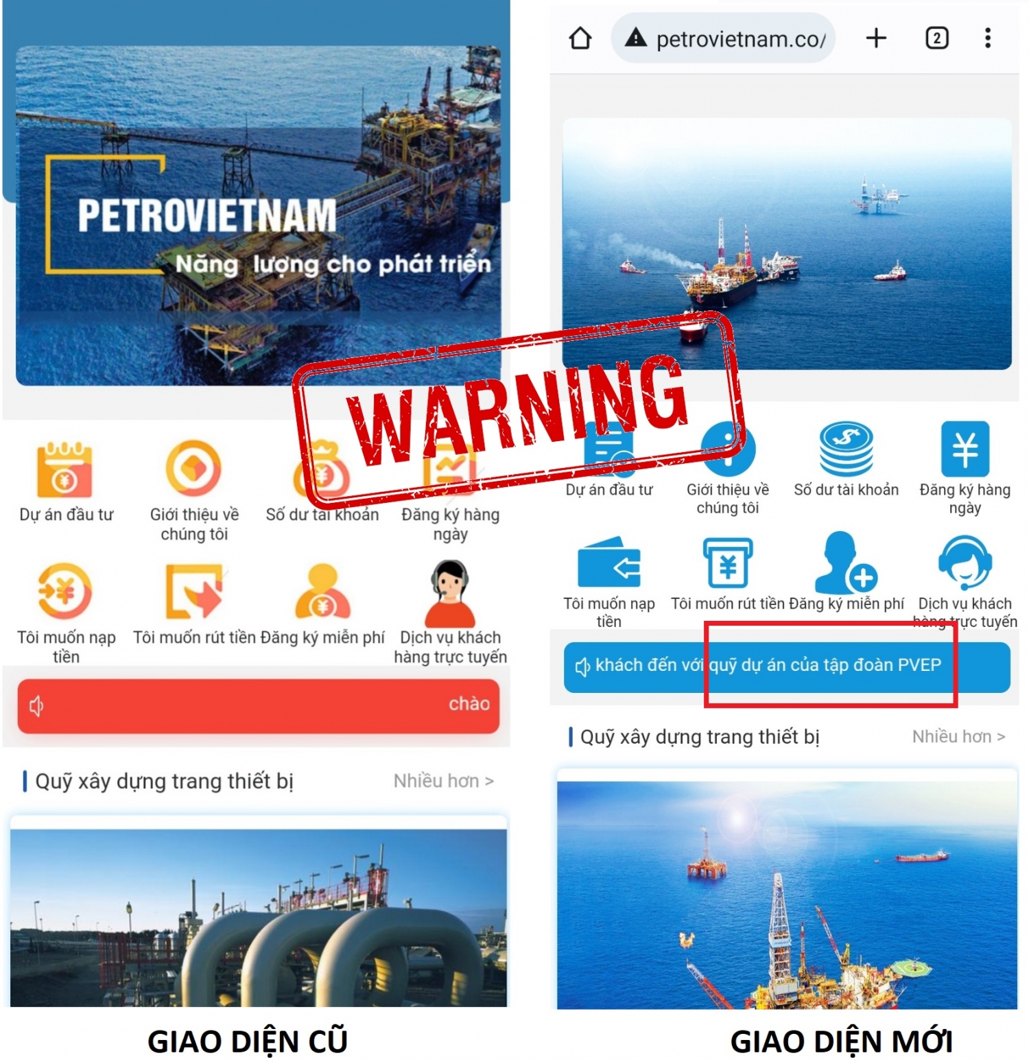 Cảnh giác chiêu lừa đảo mới liên quan đến website petrovietnam.co