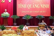 Thủ tướng Phạm Minh Chính làm việc với Ban Thường vụ Tỉnh ủy Quảng Ninh