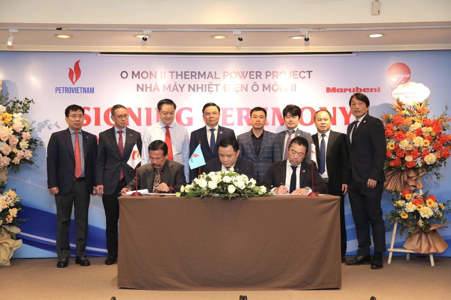 Đại diện Petrovietnam là Liên danh Marubeni - WTO ký kết thoả thuận khung hợp đồng bán khí Lô B