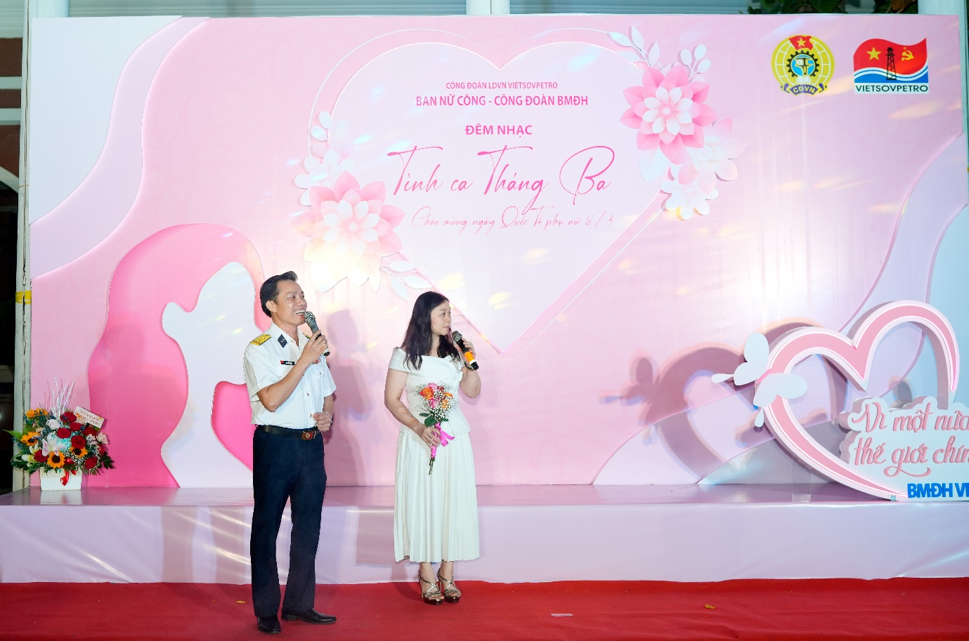 Ban nữ công BMĐH Vietsovpetro: Tổ chức Đêm nhạc “Tình ca tháng 3”