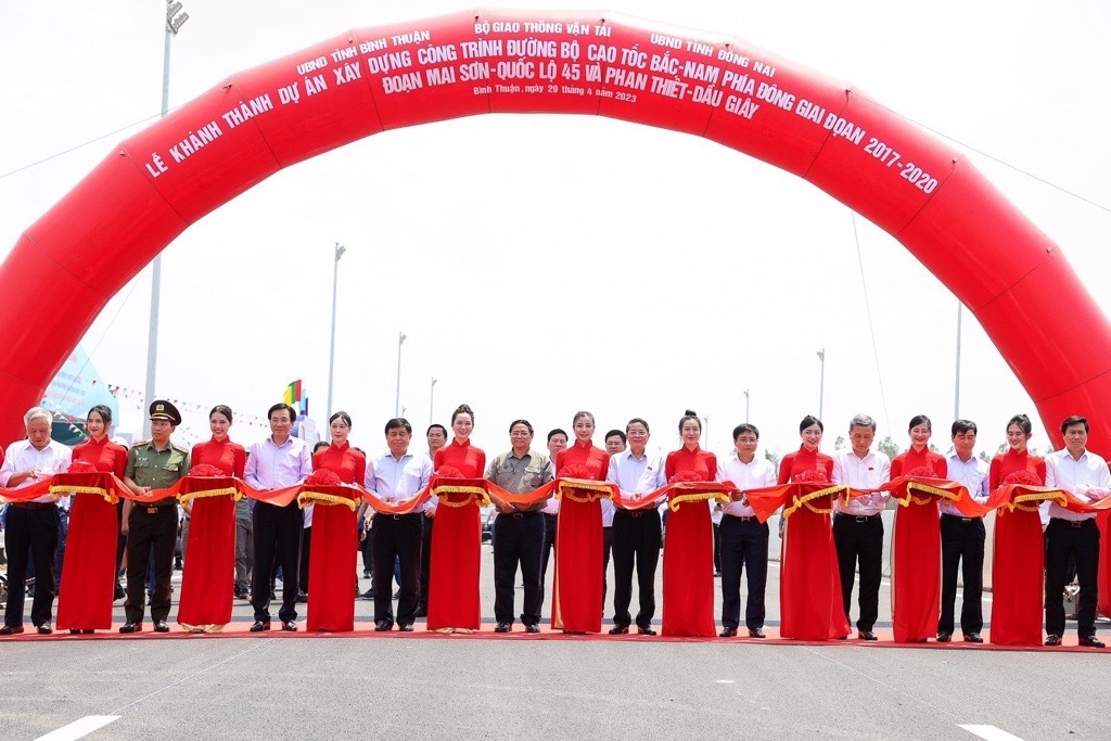 Lễ khánh thành cao tốc Dầu Giây - Phan Thiết tại Bình Thuận sáng ngày 29/4