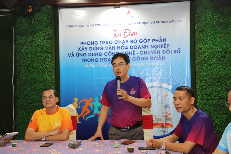 Công đoàn PV Drilling Tọa đàm với chủ đề “ Phong trào chạy bộ góp phần xây dựng văn hóa Doanh nghiệp và ứng dụng công nghệ - chuyển đổi số trong hoạt động công đoàn” Công đoàn PV Drilling tọa đàm về phong trào chạy bộ và ứng dụng công nghệ trong hoạt động công đoàn