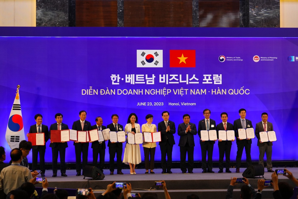 Petrovietnam trao đổi biên bản ghi nhớ hợp tác với đối tác Hàn Quốc tại Diễn đàn doanh nghiệp Việt Nam - Hàn Quốc