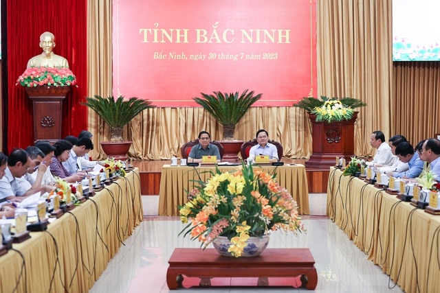 Toàn cảnh buổi làm việc. 