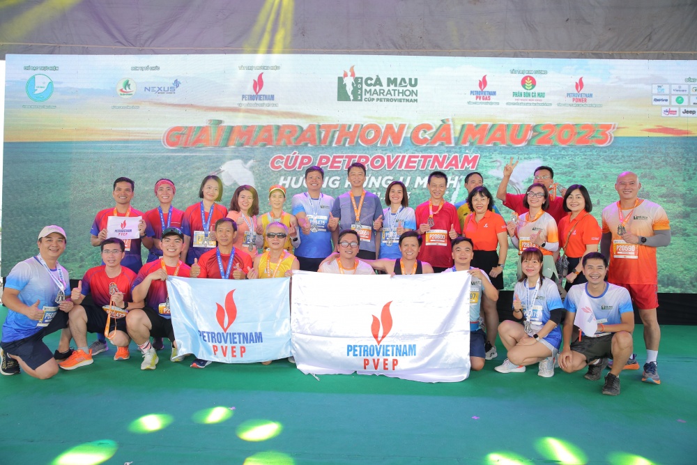 Các runner PVEP tích cực hưởng ứng giải chạy Marathon Cà Mau 2023 - Cup Petrovietnam