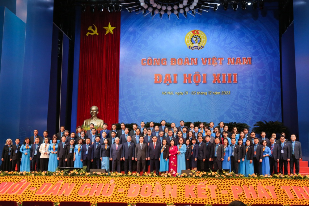 Khai mạc phiên trọng thể Đại hội XIII Công đoàn Việt Nam nhiệm kỳ 2023 - 2028