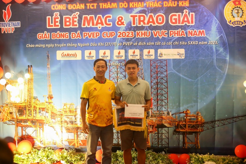 Sôi nổi Giải bóng đá PVEP CUP khu vực phía Nam năm 2023