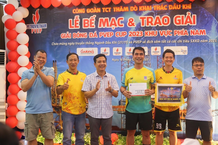 Sôi nổi Giải bóng đá PVEP CUP khu vực phía Nam năm 2023