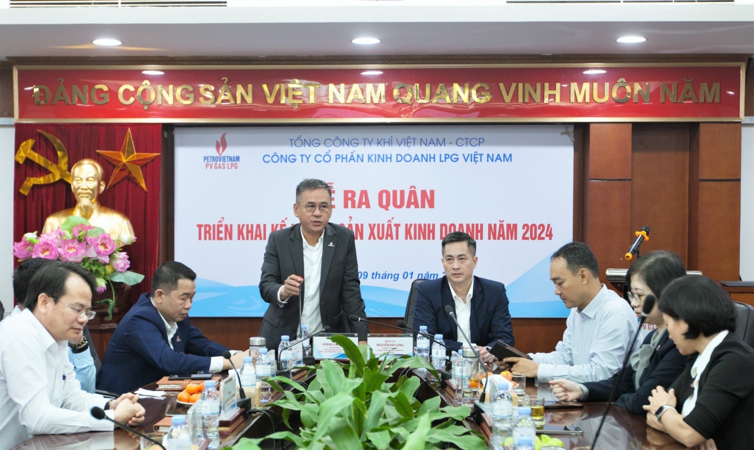 H3. Đồng chí Hoàng Việt Dũng – Bí thư Đảng ủy, Chủ tịch HĐQT phát biểu chỉ đạo