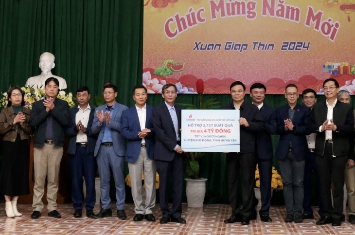 Petrovietnam/BSR thực hiện công tác an sinh xã hội tại huyện Kim Động, Hưng Yên
