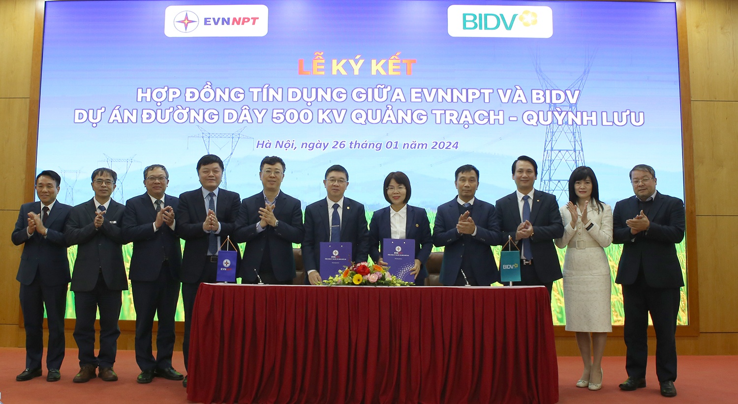 EVNNPT ký hợp đồng tín dụng hơn 15.600 tỷ đồng triển khai các Dự án đường dây 500kV mạch 3