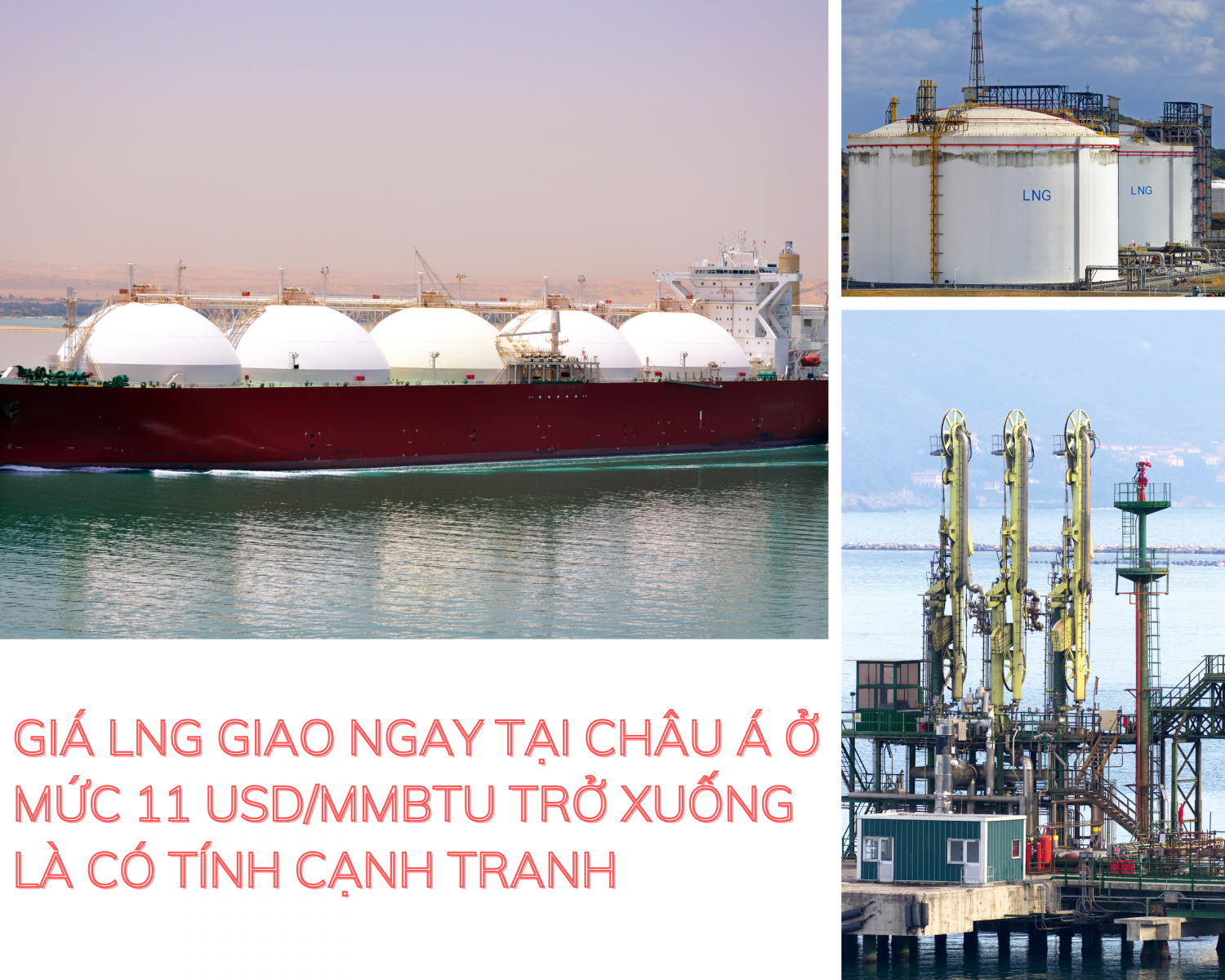 Giá LNG giảm xuống mức thấp nhất trong gần ba năm, khiến thị trường giao ngay châu Á sôi động