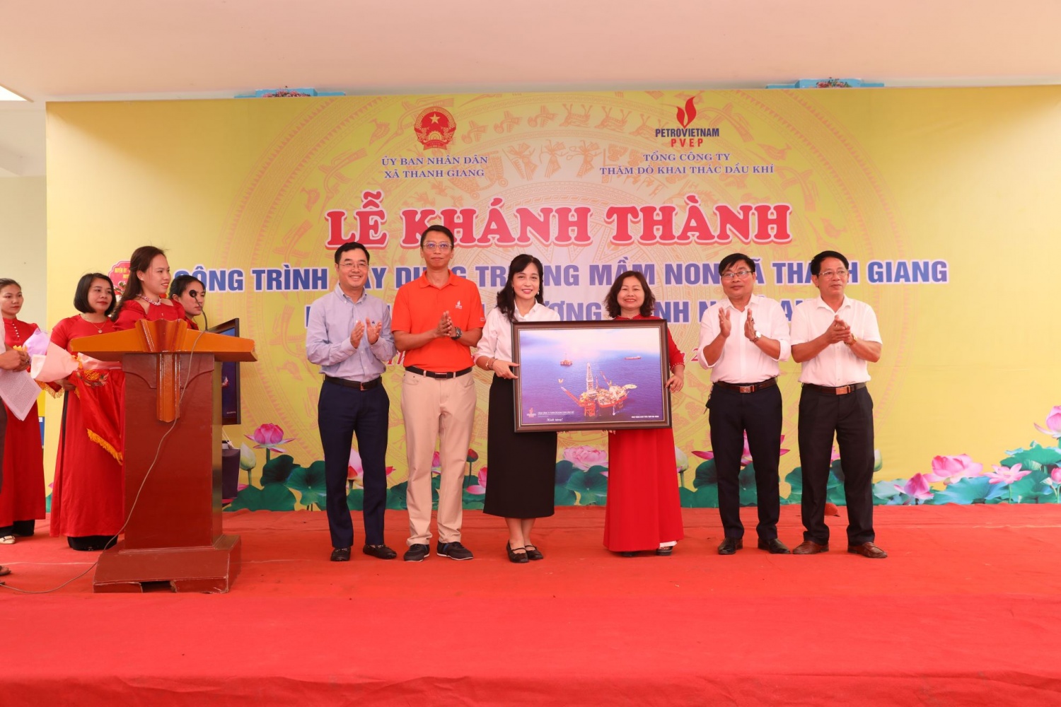 Khánh thành trường mầm non xã Thanh Giang do PVEP tài trợ xây dựng