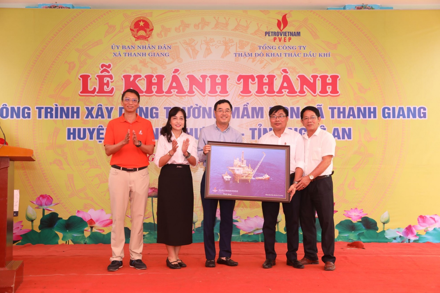 Khánh thành trường mầm non xã Thanh Giang do PVEP tài trợ xây dựng