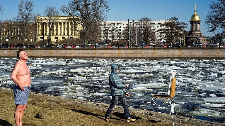 Nga: St. Petersburg ghi nhận nhiệt độ tăng cao kỷ lục