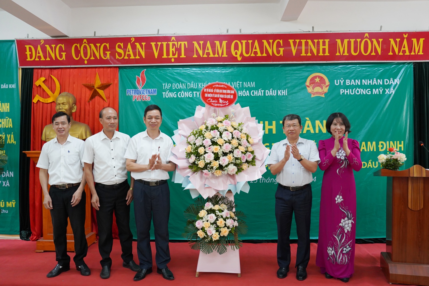 Khánh thành dự án cải tạo, sửa chữa trường THCS Mỹ Xá do PVFCCo tài trợ