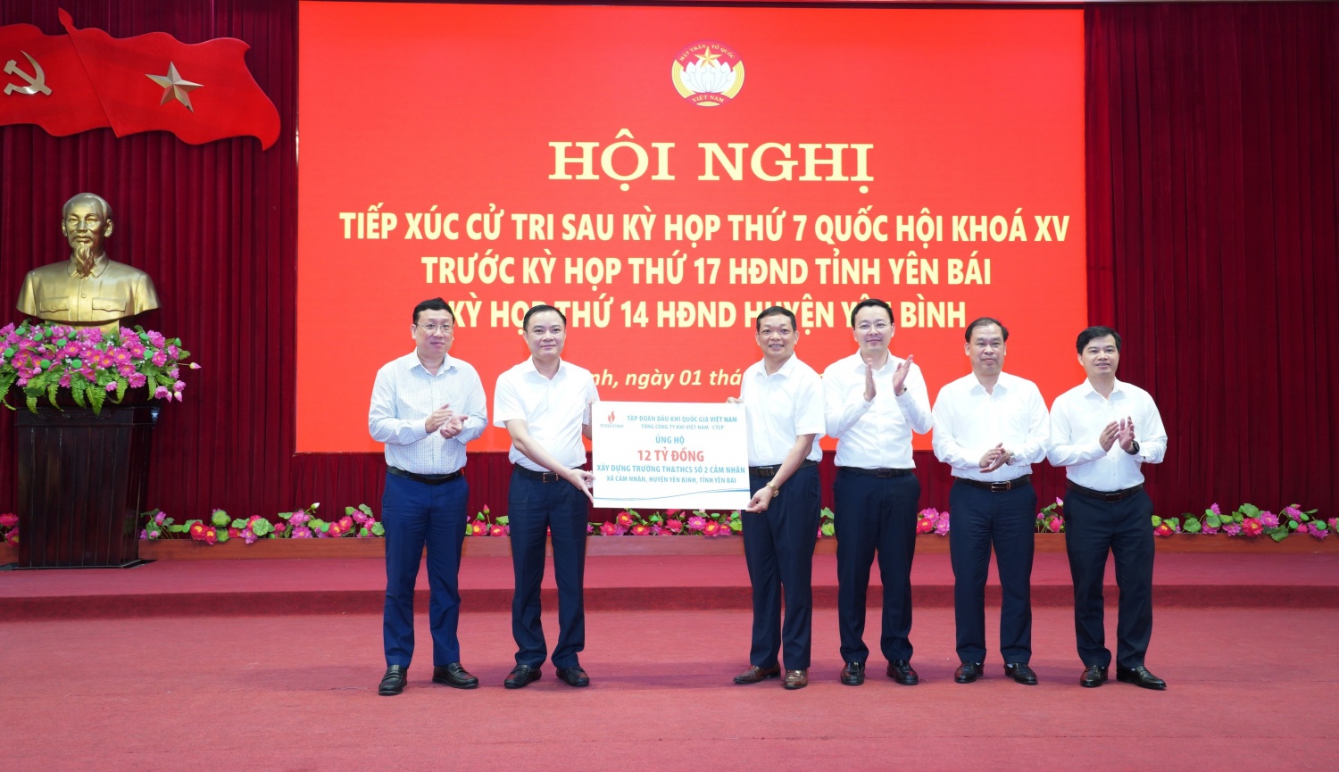 Petrovietnam hỗ trợ 12 tỷ đồng xây dựng trường học tại tỉnh Yên Bái