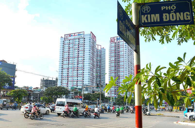 Hà Nội phân luồng giao thông thi công hầm chui nút giao Vành đai 2,5 - Giải Phóng Hà Nội phân luồng giao thông thi công hầm chui nút giao Vành đai 2,5 - Giải Phóng