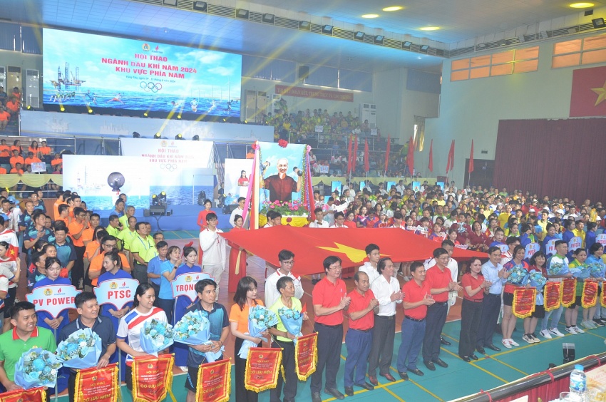 Tưng bừng khai mạc Hội thao ngành Dầu khí khu vực phía Nam năm 2024 Hội thao ngành Dầu khí khu vực phía Nam năm 2024