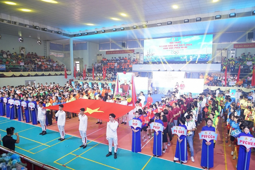 Tưng bừng khai mạc Hội thao ngành Dầu khí khu vực phía Nam năm 2024 Hội thao ngành Dầu khí khu vực phía Nam năm 2024