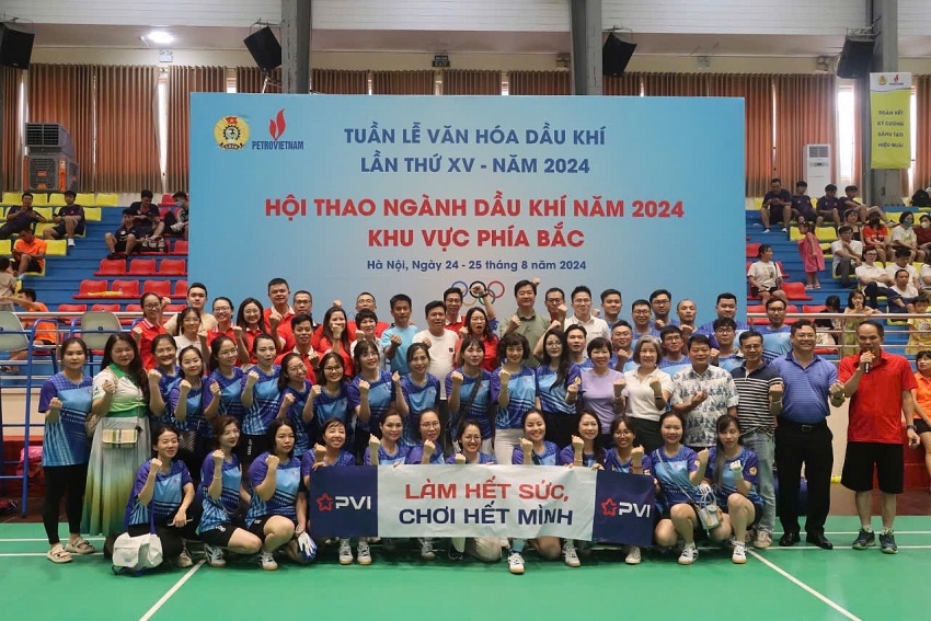 Công đoàn PVI tích cực tham gia Hội thao ngành Dầu khí khu vực phía Bắc năm 2024