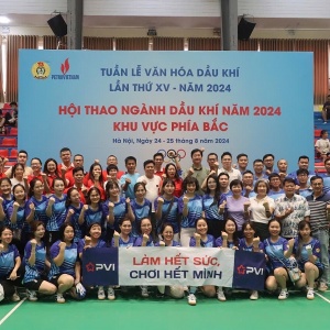 Công đoàn PVI tích cực tham gia Hội thao ngành Dầu khí khu vực phía Bắc năm 2024