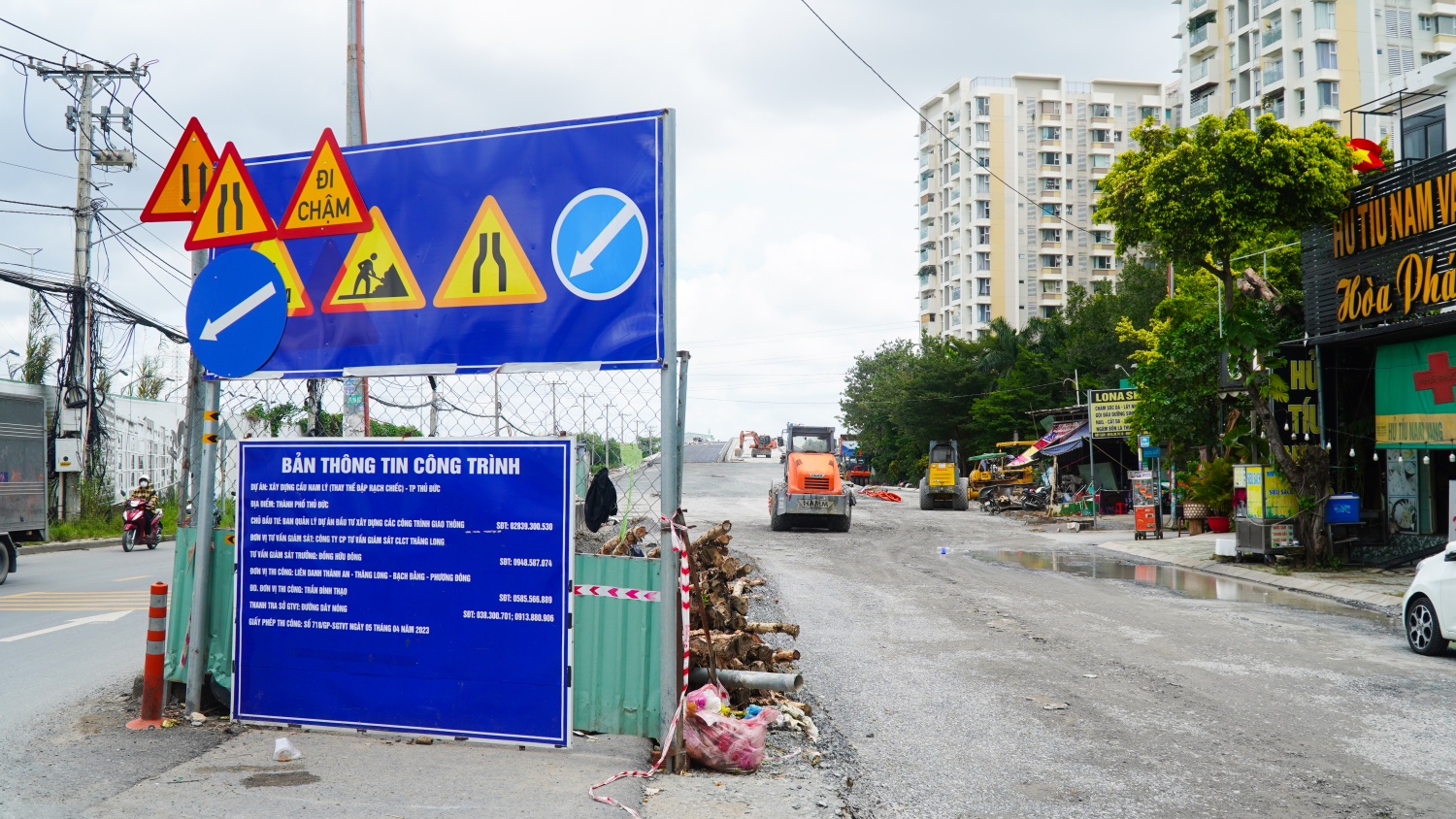 Hình ảnh cầu giải quyết kẹt xe khu Đông TP HCM trước ngày thông xe