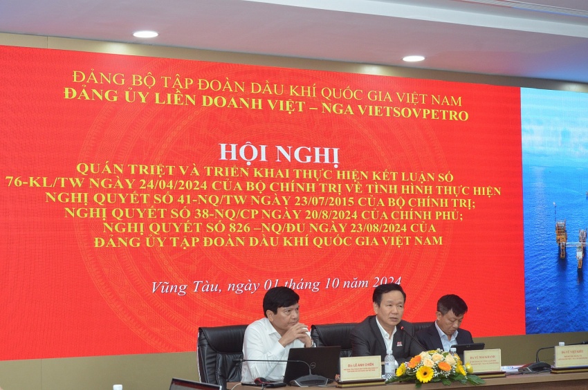 Đảng ủy Vietsovpetro quán triệt, triển khai thực hiện Kết luận 76-KL/TW