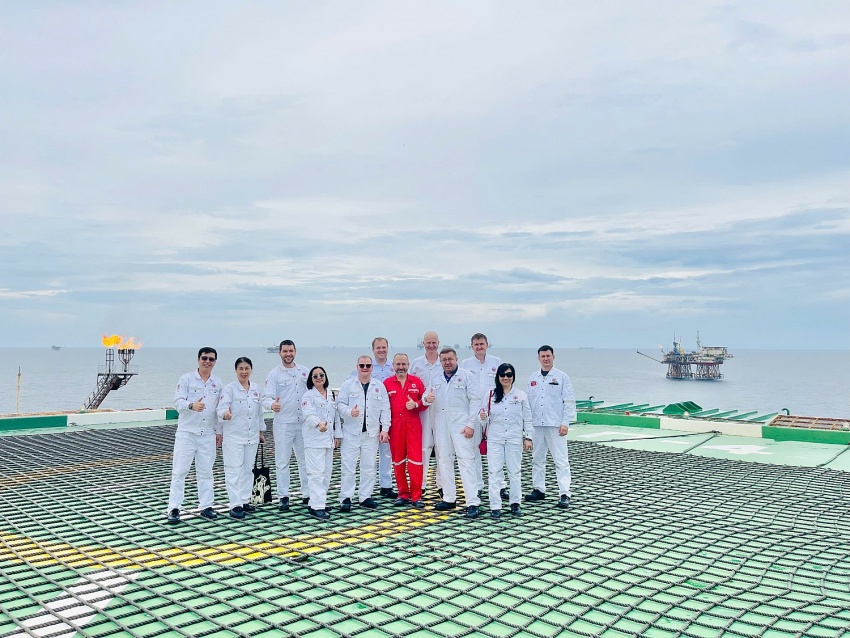 Đoàn cán bộ, chuyên gia Gazprom thăm và trao đổi kinh nghiệm tại Vietsovpetro