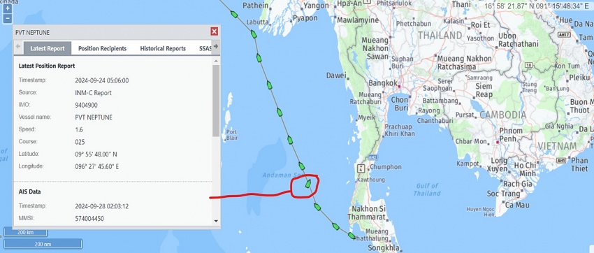 Tàu PVT Neptune của Tổng công ty PVTrans cứu hộ ngư dân Myanmar gặp nạn trên biển