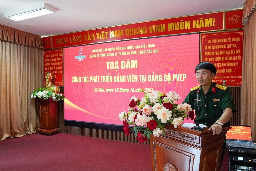Đảng ủy PVEP tổ chức tọa đàm công tác phát triển Đảng viên khu vực phía Bắc