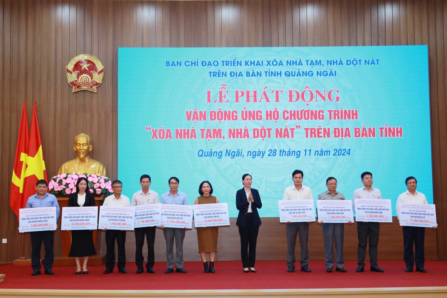 Quảng Ngãi: Hơn 242 tỷ đồng ủng hộ chương trình “xóa nhà tạm, nhà dột nát”