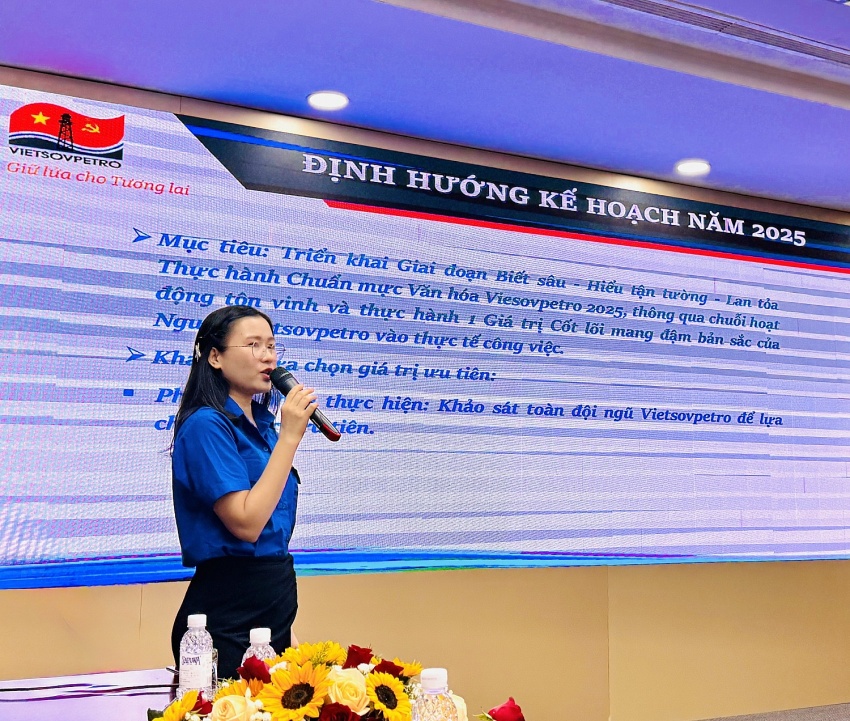 Đoàn Thanh niên Vietsovpetro tổ chức sinh hoạt chuyên đề văn hóa doanh nghiệp