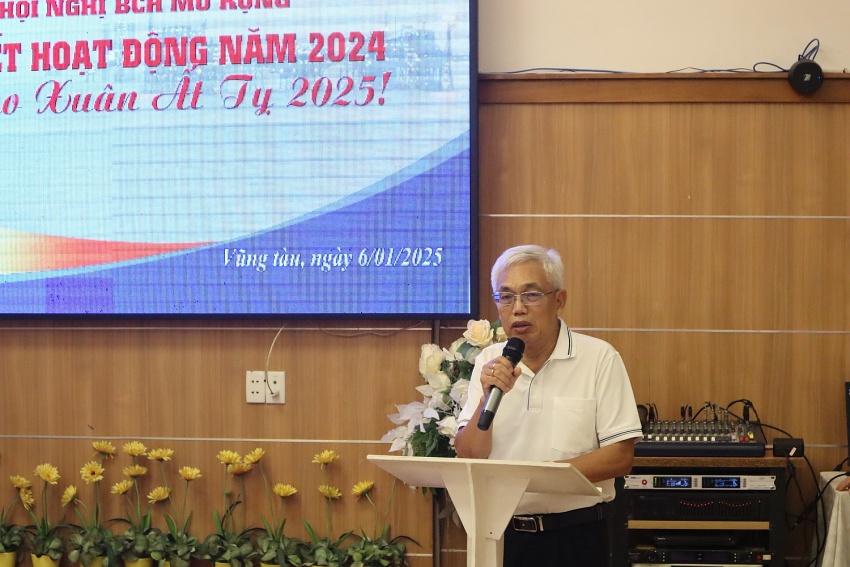 Hội Dầu khí Vũng Tàu tổ chức Hội nghị BCH mở rộng và tổng kết hoạt động năm 2024