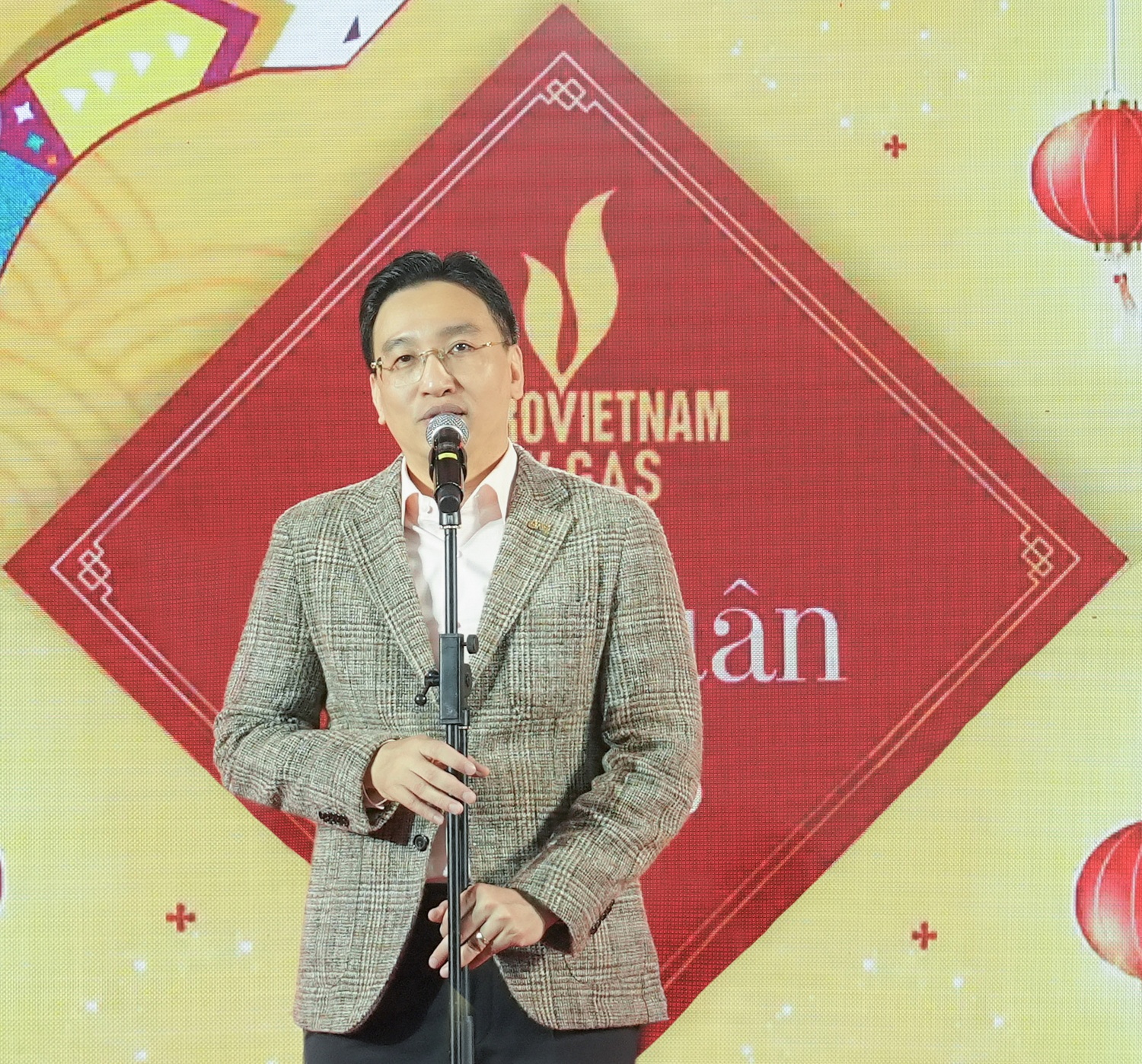 Chủ tịch HĐQT PV GAS Nguyễn Thanh Bình phát biểu chào năm làm việc mới