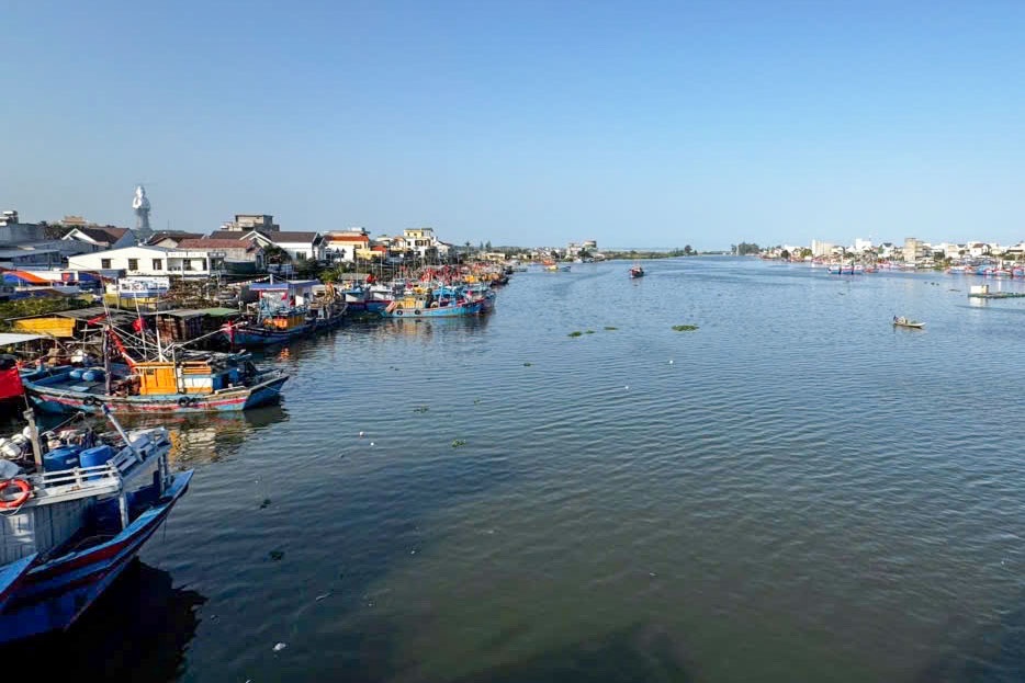 Khu vực cửa biển Cửa Đại thuộc xã An Phú (TP Quảng Ngãi)