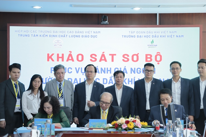 Đánh giá ngoài Khảo sát sơ bộ Kiểm định chất lượng Trường Đại học Dầu khí Việt Nam giai đoạn 2025 – 2030