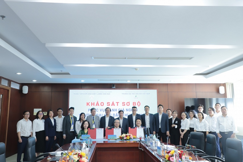 Đánh giá ngoài Khảo sát sơ bộ Kiểm định chất lượng Trường Đại học Dầu khí Việt Nam giai đoạn 2025 – 2030