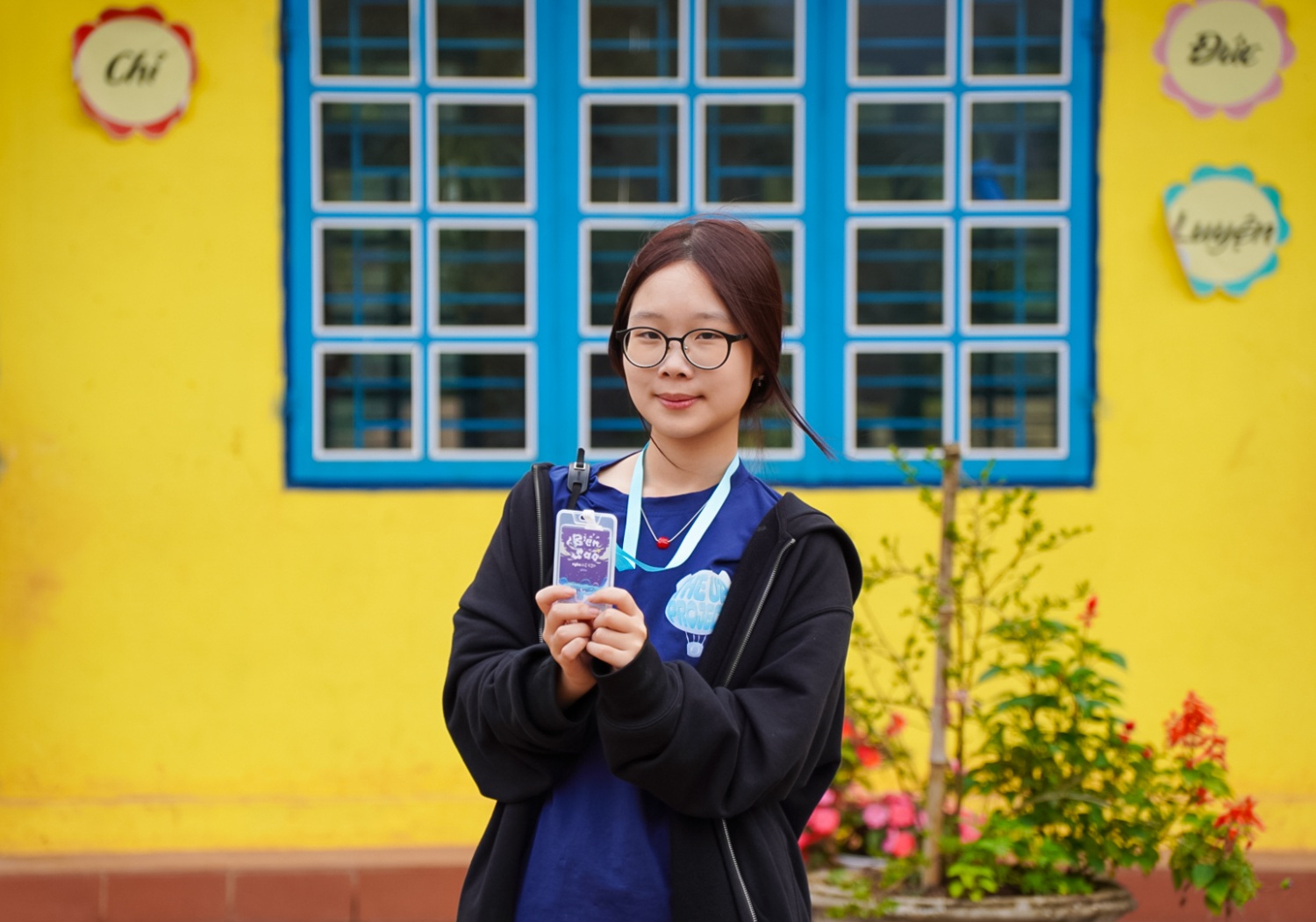 Nguyễn Ngọc Hà - Phó Ban Tổ chức dự án The Up Project mùa 7 chia sẻ tại chương trình.