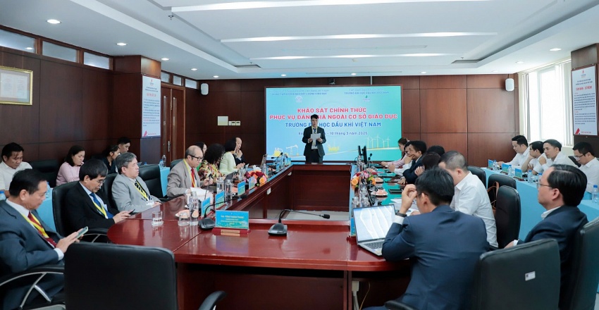 Bắt đầu khảo sát chính thức phục vụ đánh giá ngoài Trường Đại học Dầu khí Việt Nam, chu kỳ 2