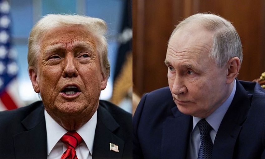Tổng thống Mỹ Donald Trump và người đồng cấp Nga Putin - Ảnh: Internet