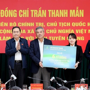 Petrovietnam ủng hộ 6 tỷ đồng xây dựng lớp học và bếp ăn trường Mầm non Trung Yên, tỉnh Tuyên Quang