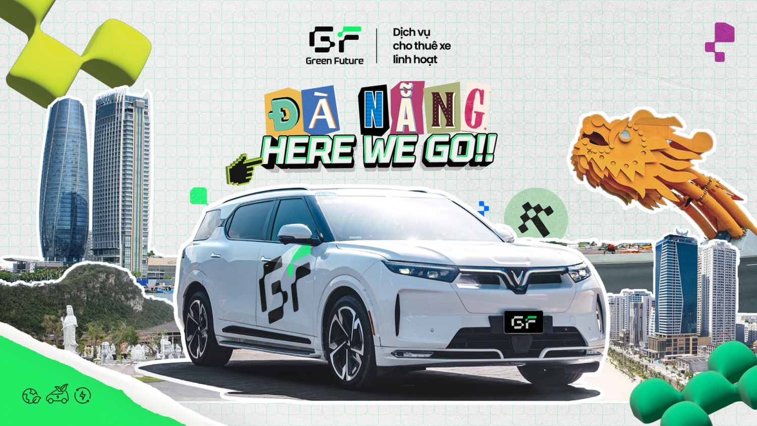 dịch vụ cho thuê và kinh doanh xe điện VinFast đã qua sử dụng do Green Future đã chính thức có mặt tại Đà Nẵng