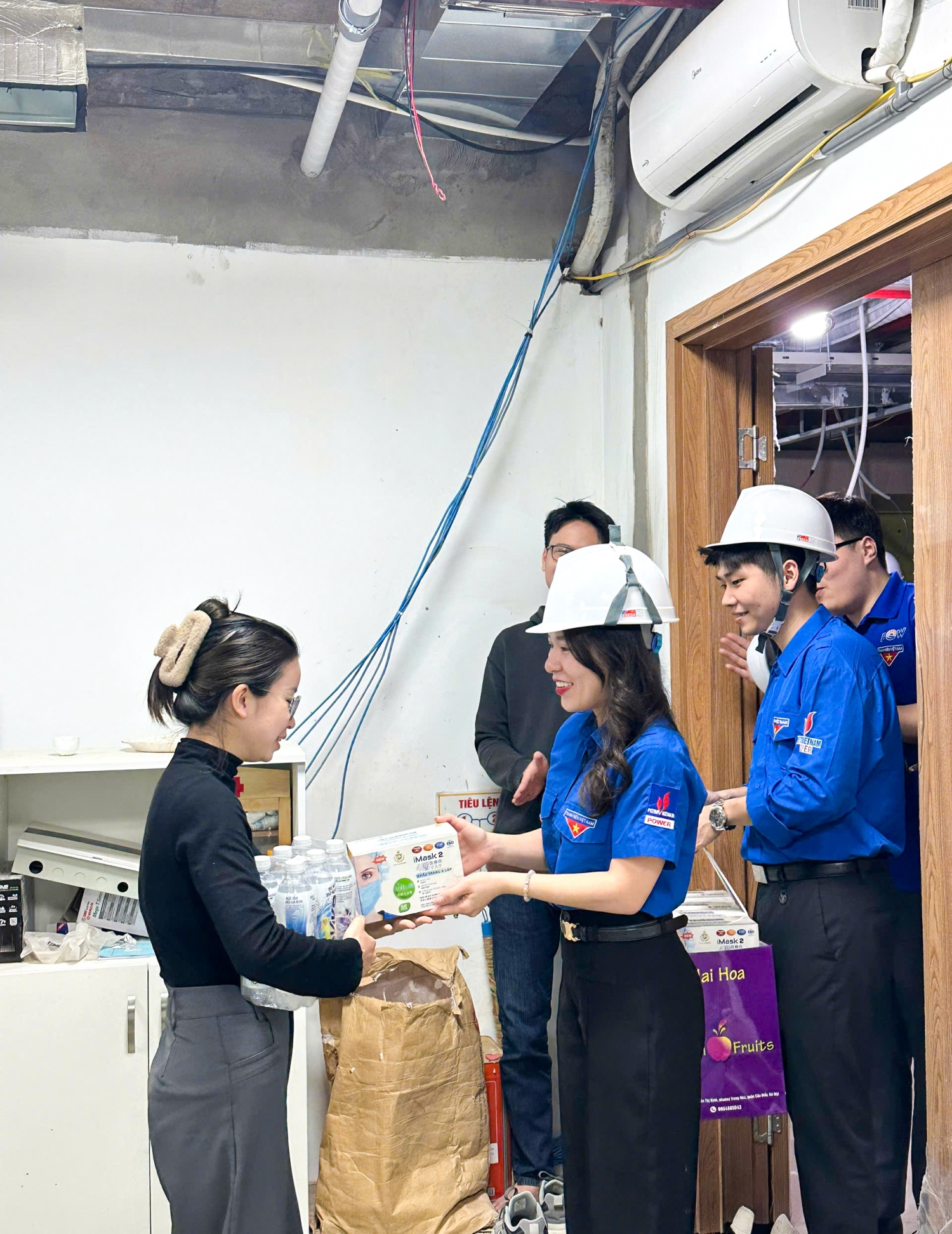 Tuổi trẻ PVPower tiếp sức nơi công trường dự án nhân dịp Tháng Thanh niên