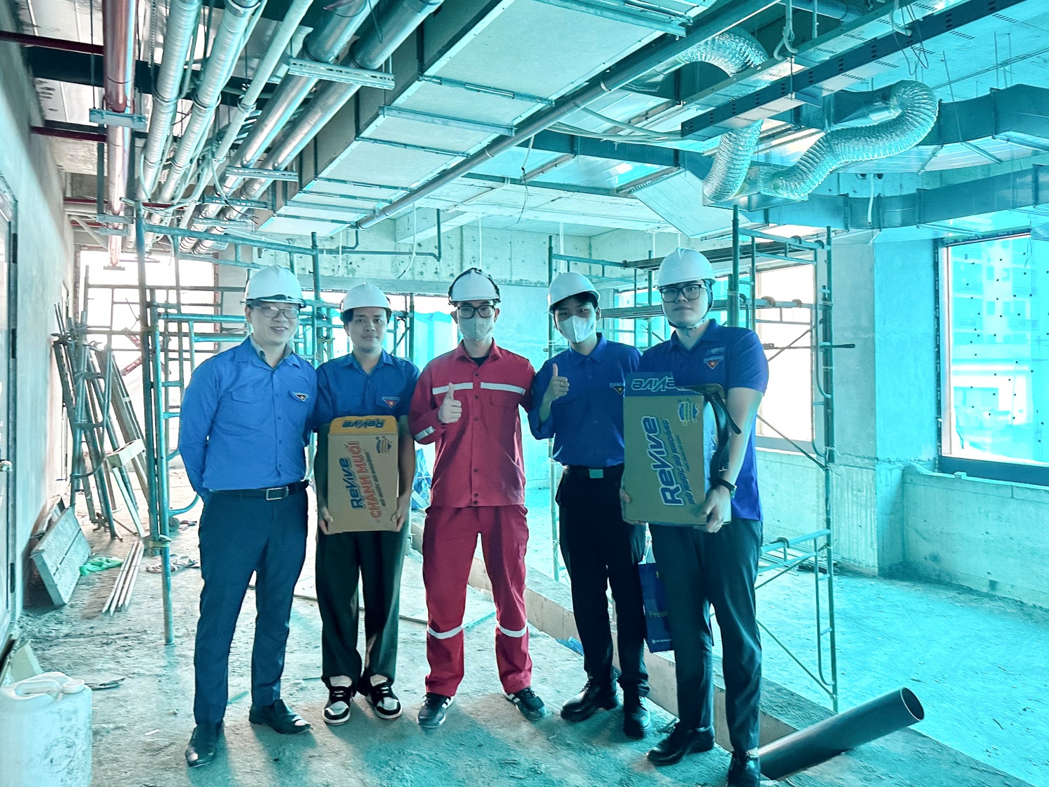 Tuổi trẻ PVPower tiếp sức nơi công trường dự án nhân dịp Tháng Thanh niên