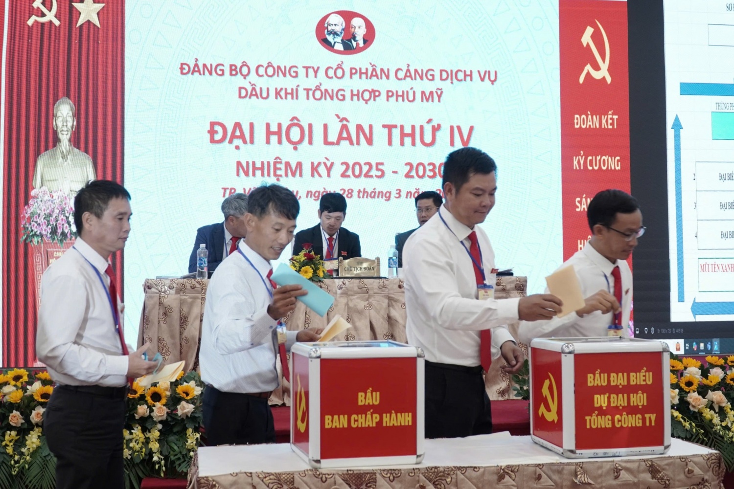 Đại hội Đảng bộ PTSC Phú Mỹ lần thứ IV: Quyết tâm chuyển đổi, khát vọng bứt phá