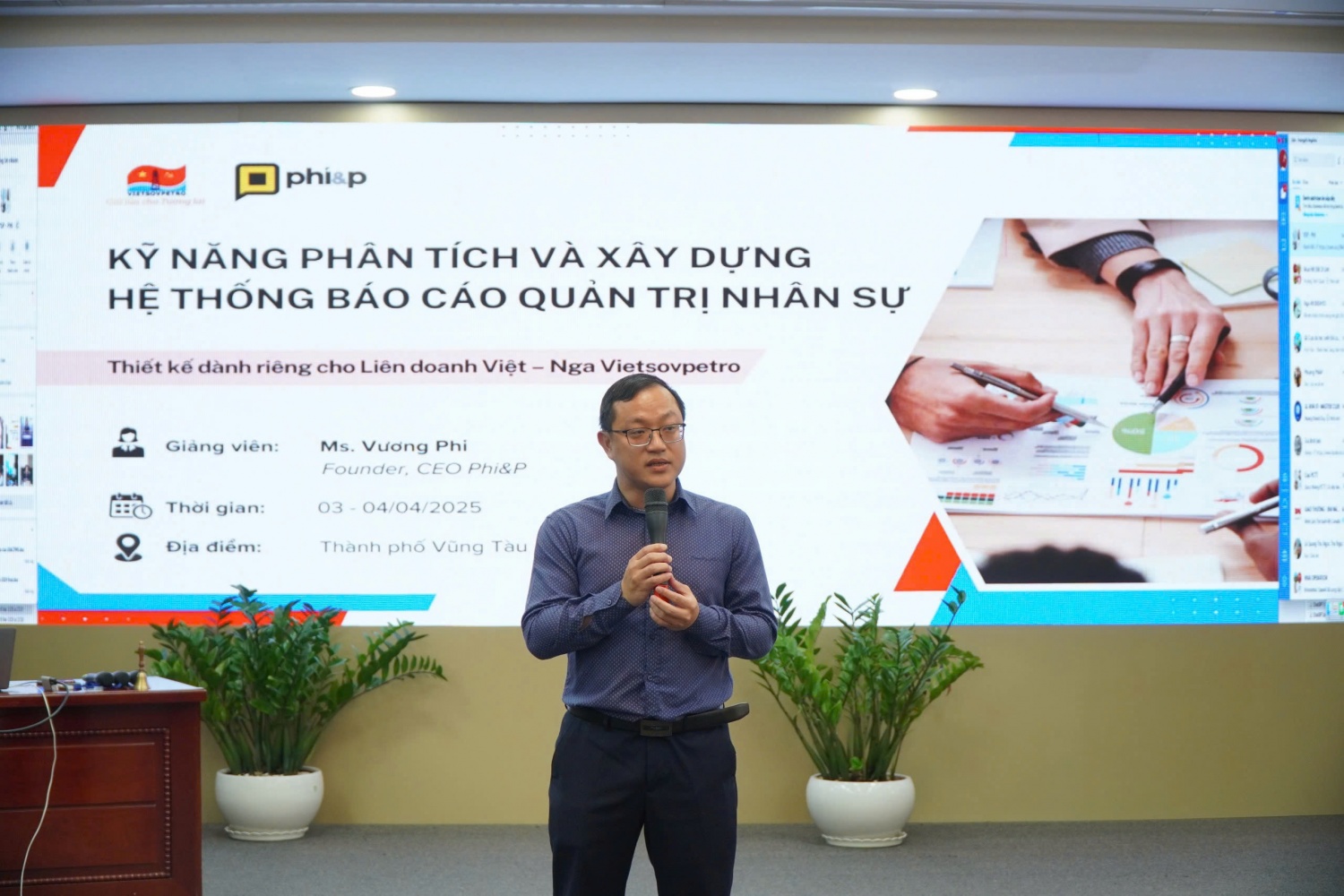 Vietsovpetro đào tạo nâng cao kỹ năng phân tích và xây dựng báo cáo quản trị nhân sự