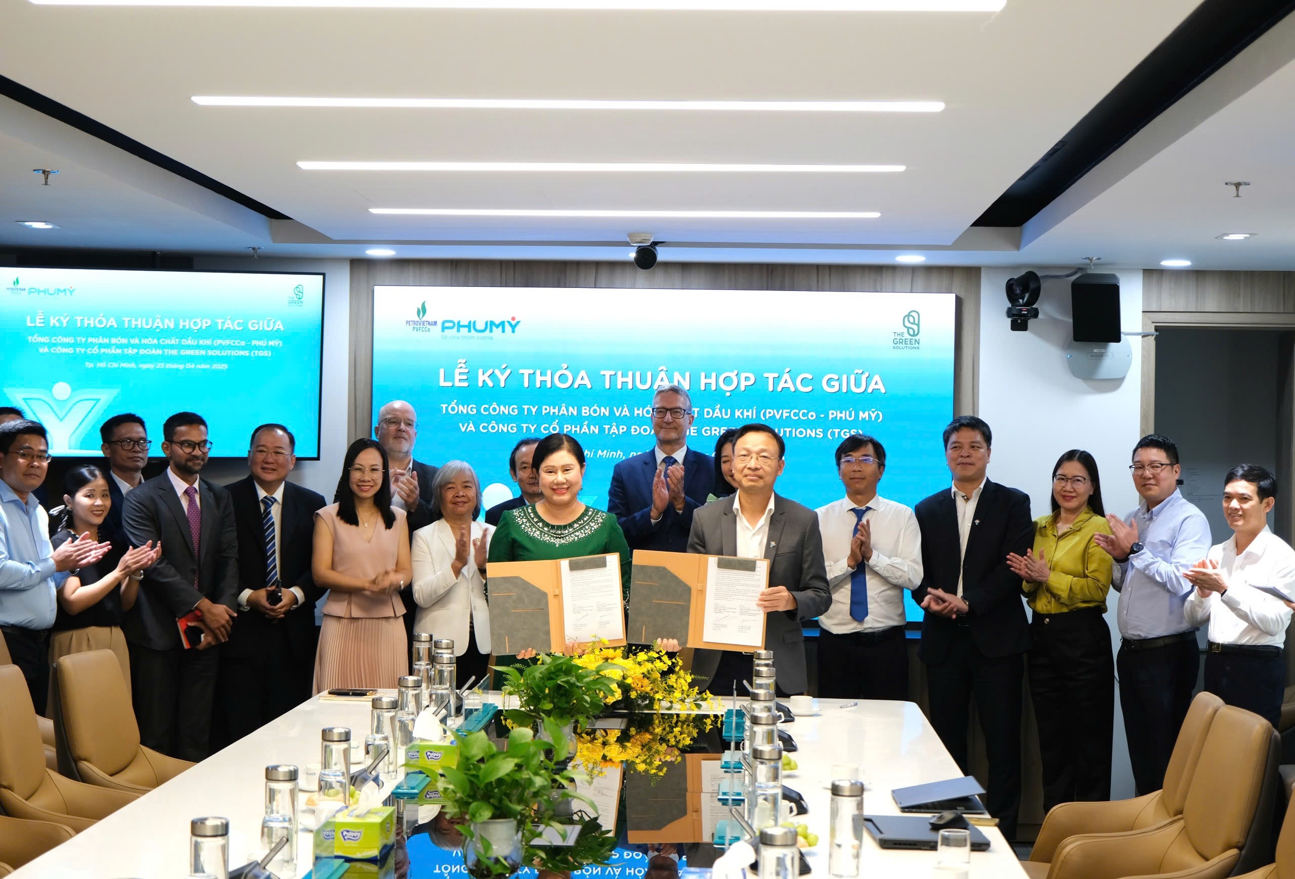 PVFCCo - Phú Mỹ và TGS hợp tác phát triển chuỗi giá trị xanh
