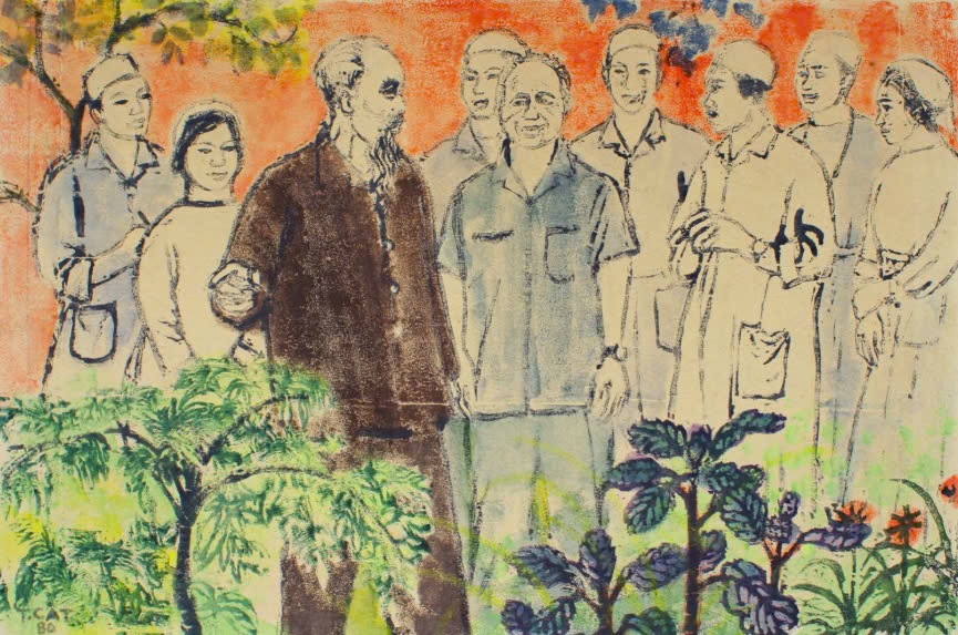 Tác phẩm Hình ảnh Chủ tịch Hồ Chí Minh trong nghệ thuật tạo hình