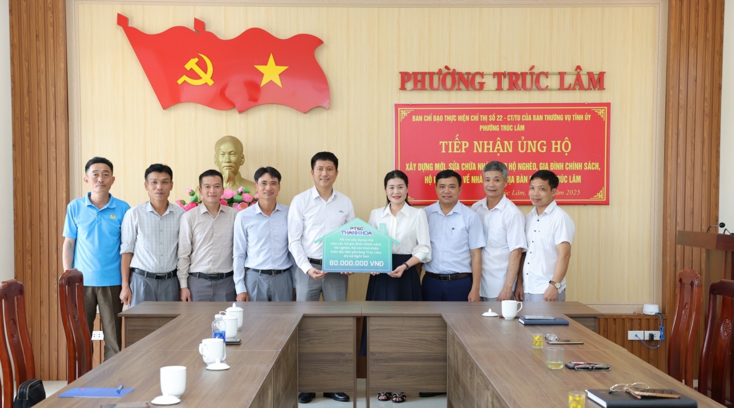 PTSC Thanh Hóa đồng hành khởi công nhà ở cho hộ khó khăn thị xã Nghi Sơn